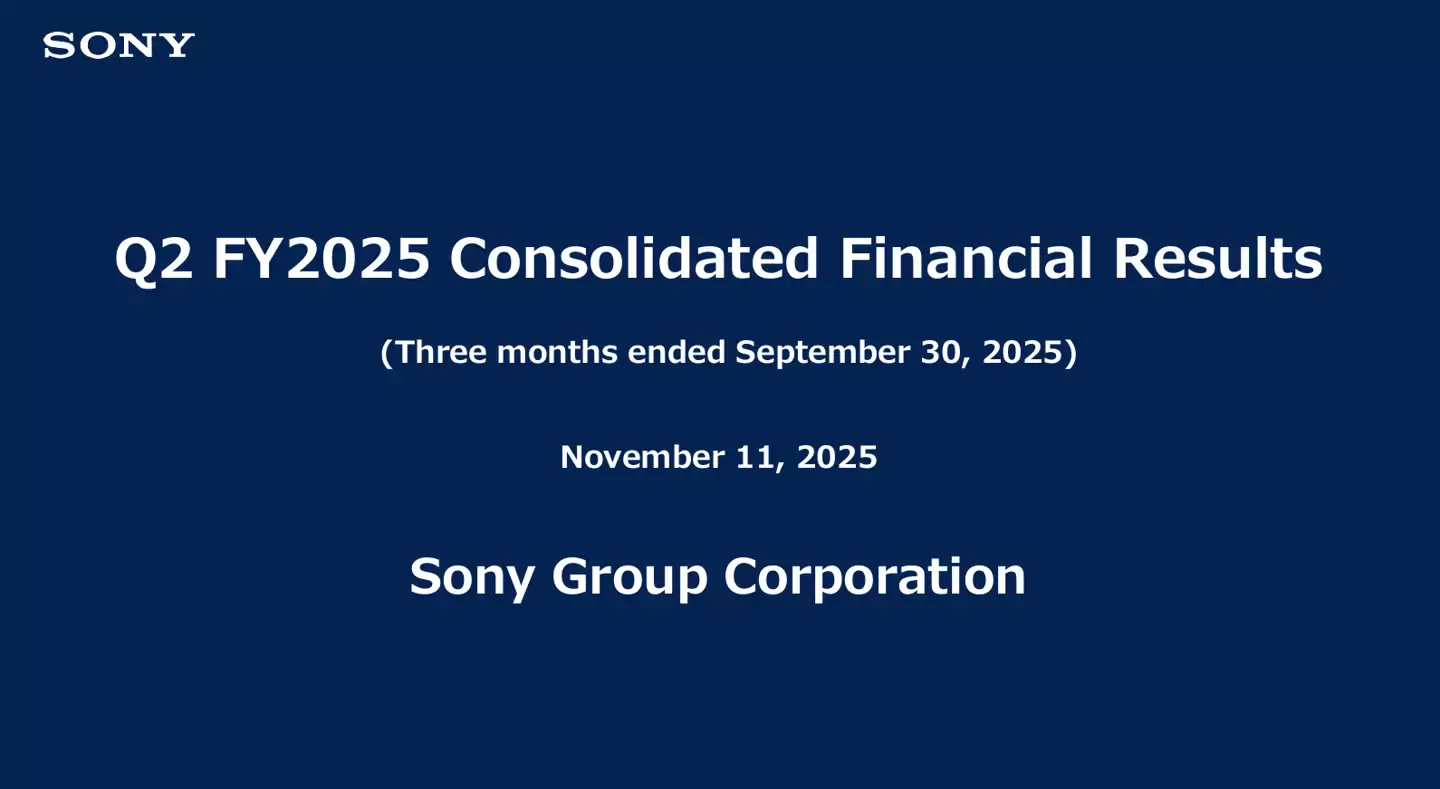 索尼集团第二财季营收 3.11 万亿日元同比增长 5%,净利润 3114 亿日元
