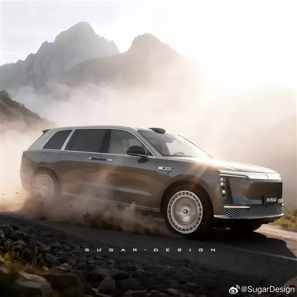 比S800气场更强!博主绘制尊界SUV效果图:对开门安排了