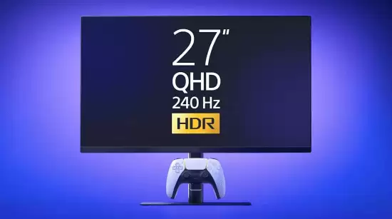 索尼发布27英寸PS显示器:支持240Hz VRR,配手柄充电座