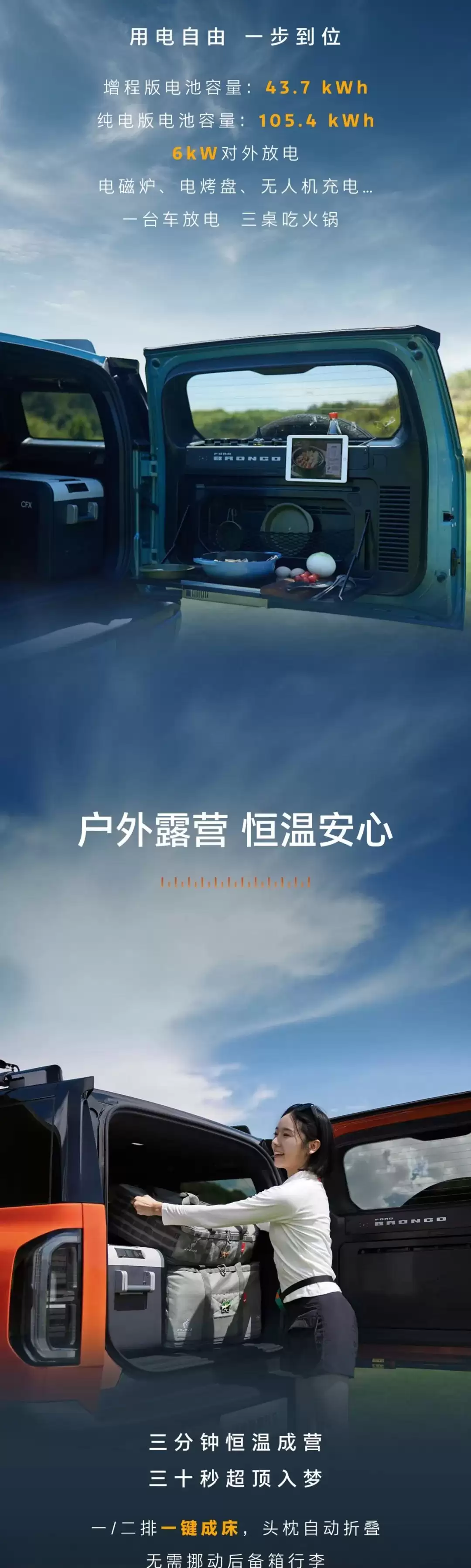 福特智识烈马 11 月 18 日预售：增程、纯电都有，配备前后两把锁