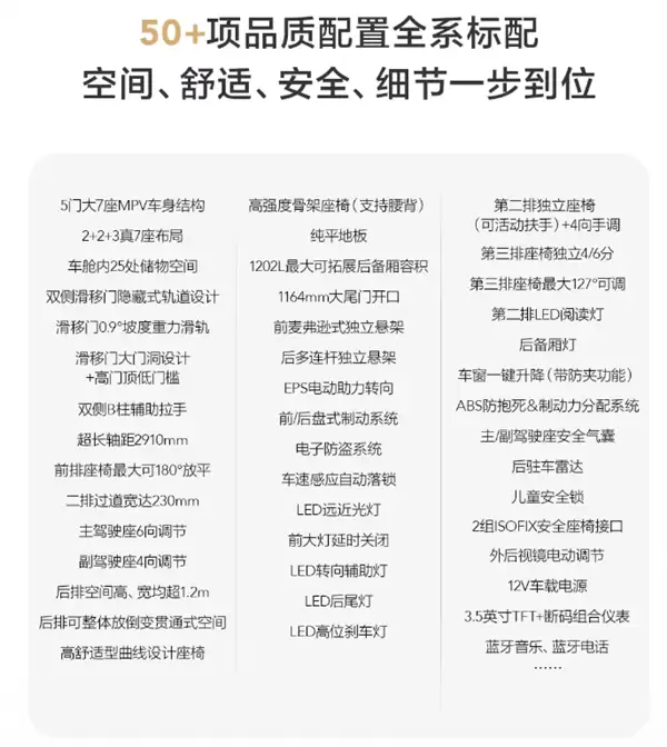 最亲民的“GL8” 五菱星辰730上市：7.1万起