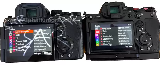 索尼A7V确认将于12月初发布 与α7IV背面对比图曝光