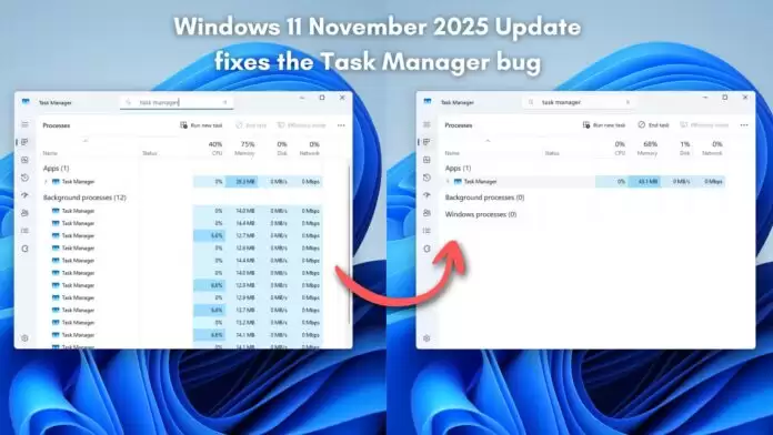 外媒实测：微软11月累积更新已修复Win11任务管理器“内存刺客”BUG