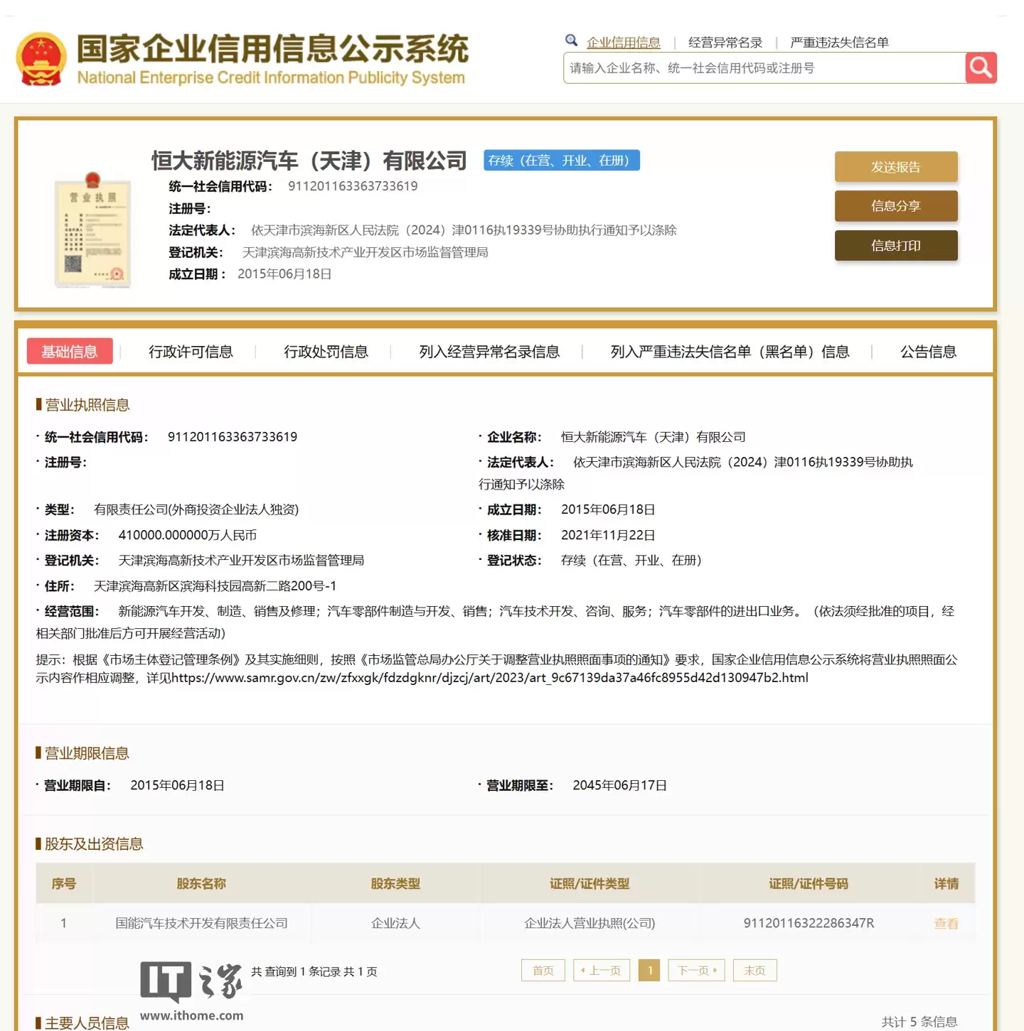 恒大汽车:法院已受理债权人对公司相关附属公司的破产及清算呈请