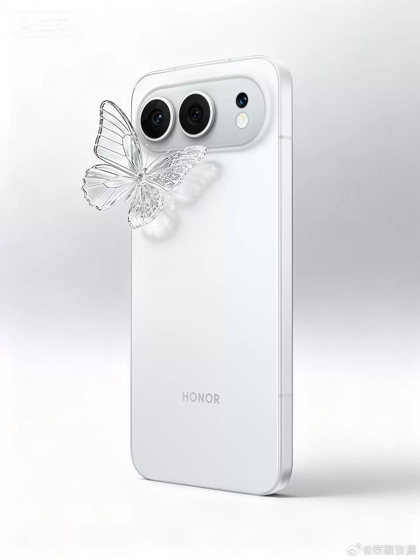 荣耀500系列手机四色官图发布：海蓝宝、星光粉、月光银、曜石黑