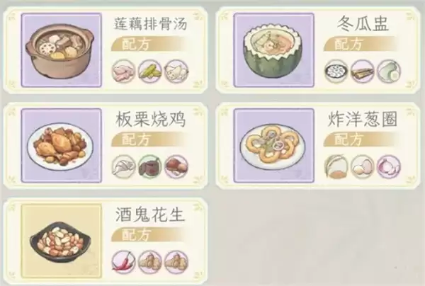 华夏千秋新活动菜品全收集攻略