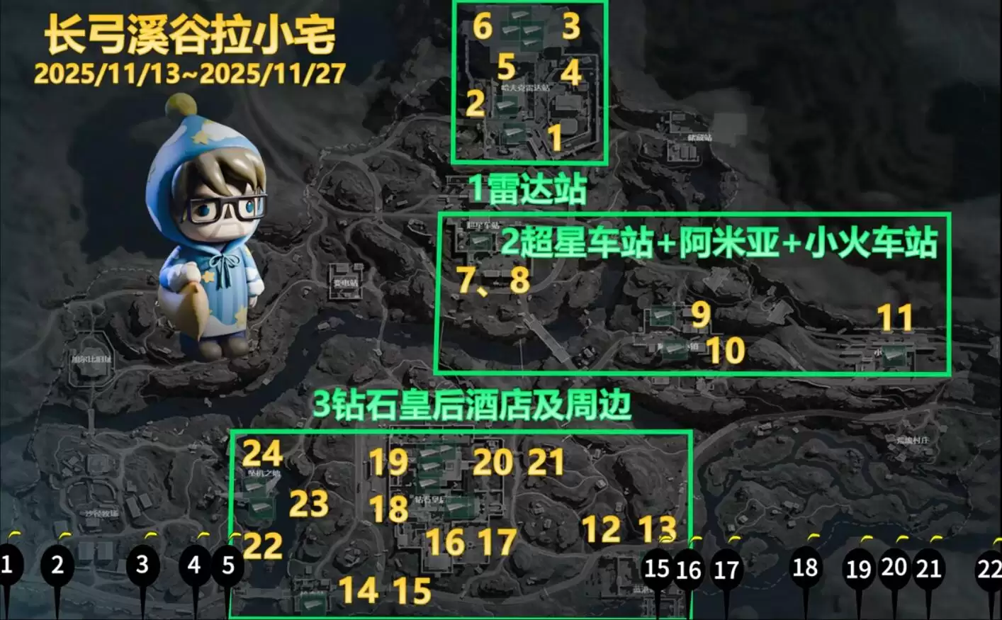 三角洲行动长弓溪谷拉小宅手提箱点位分布图