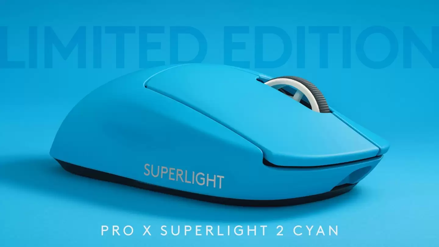 青色限定款：罗技G推出PRO X SUPERLIGHT 2 LIMITED EDITION Cyan鼠标