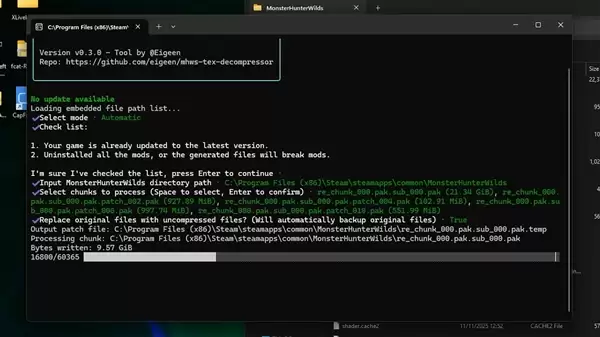拯救8GB显卡!高手自制《怪物猎人:荒野》补丁 消灭卡顿