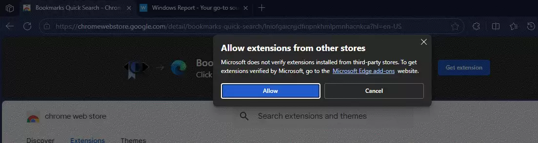 微软 Edge Canary 测试版隐藏“允许来自其他商店的扩展”选项，实测 Chrome 商店插件仍可安装