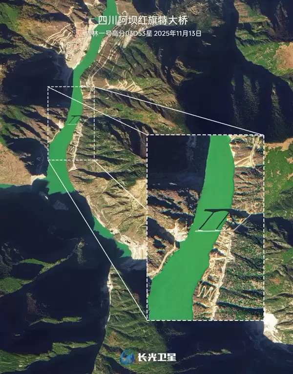 卫星直击四川特大桥垮塌：130米长的引桥不见了