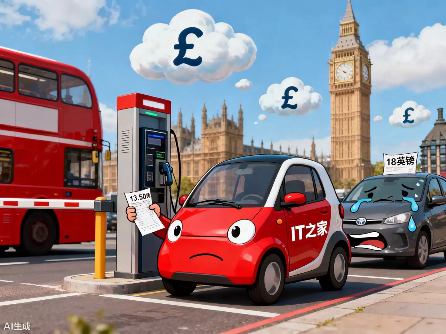 不再免缴，英国伦敦宣布明年起对电动汽车征收拥堵费