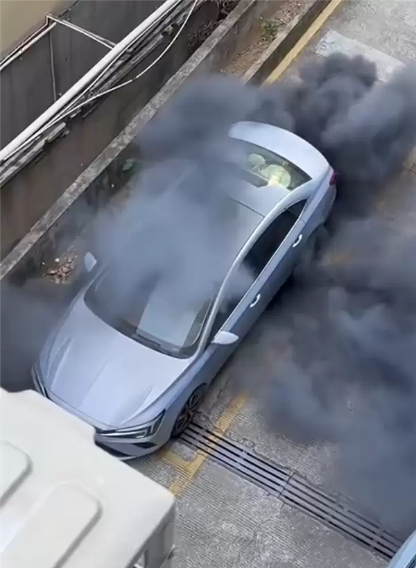 网友拍下飞凡ER6自燃全过程：从冒烟到爆燃仅30多秒