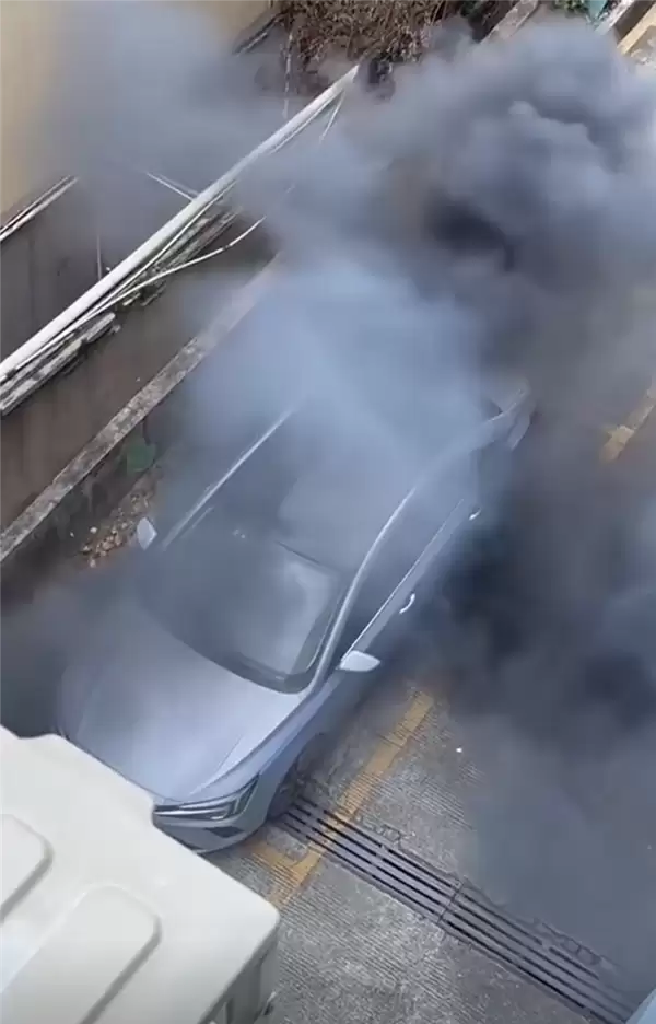 网友拍下飞凡ER6自燃全过程：从冒烟到爆燃仅30多秒