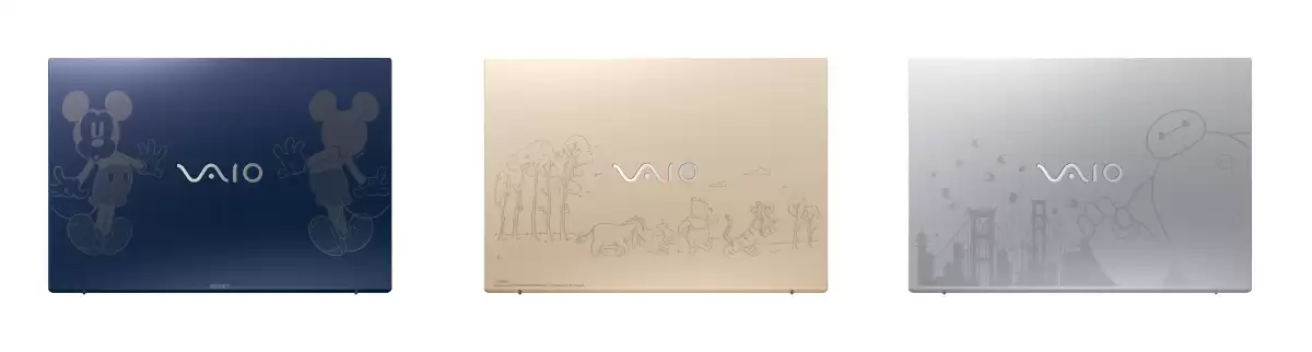 VAIO 推出迪士尼联名 F16 / F14 笔记本，A 面激光雕刻 IP 插画