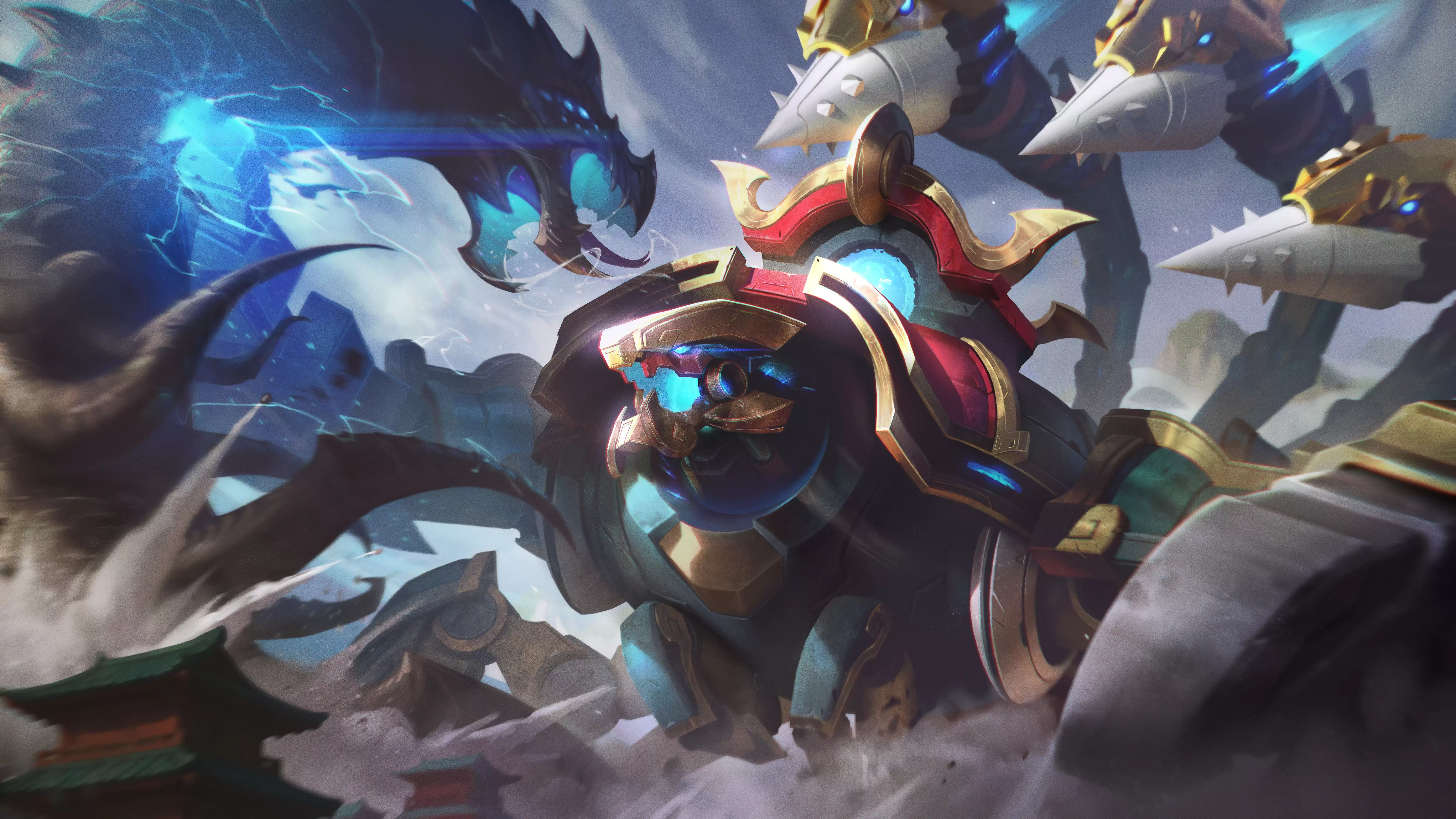 LOL王国机神斯卡纳皮肤效果预览