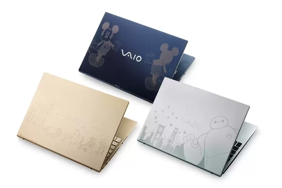 VAIO 推出迪士尼联名 F16 / F14 笔记本，A 面激光雕刻 IP 插画