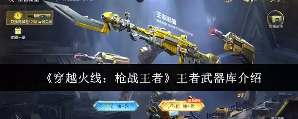 《穿越火线：枪战王者》王者武器库介绍
