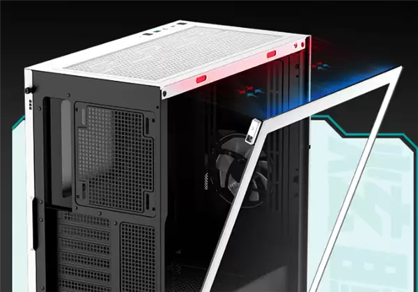 九州风神炫瞳机箱首发199元：3D立体前面板设计