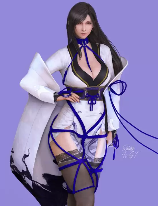 蒂法化身濡女！创作者再创角色跨界新作