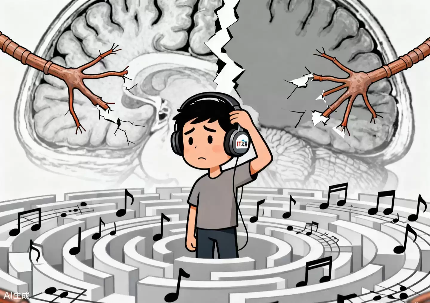 科学家发现罕见脑部脱节现象，可解释为何少数人对音乐无感