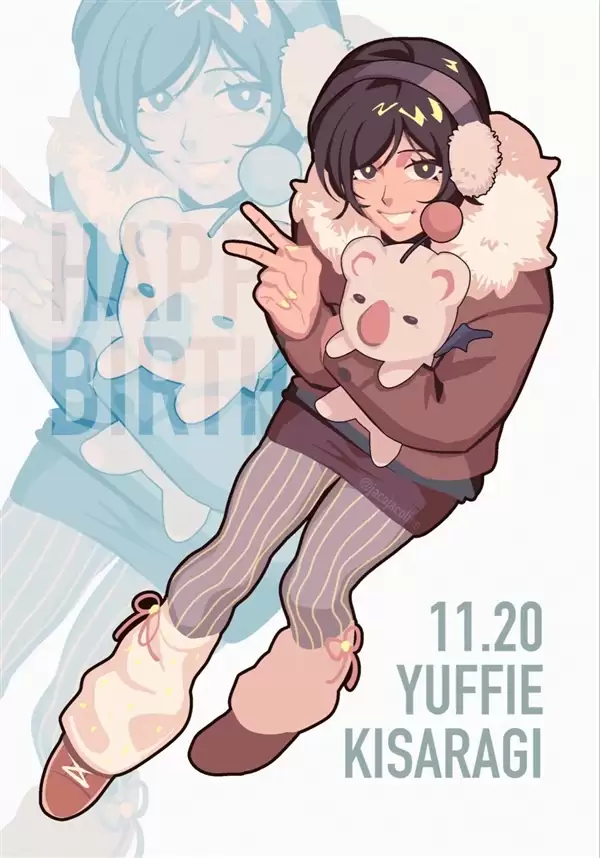 《最终幻想7》人气女忍者尤菲庆生贺图大赏