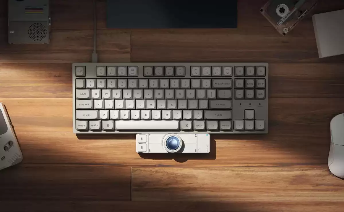 Gizmodo Japan 联手 Keychron 推出 Nape Pro：条状轨迹球鼠标