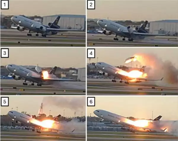 刚起飞就坠毁爆炸 美国麦道-11空难初步调查:发现金属疲劳裂纹