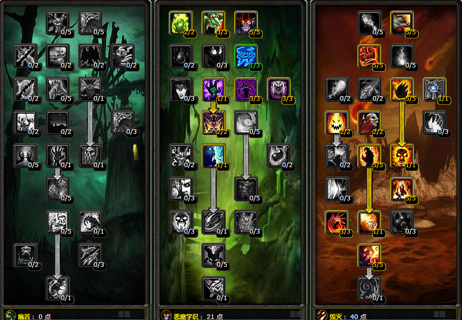 魔兽世界tbc火毁术士天赋如何点