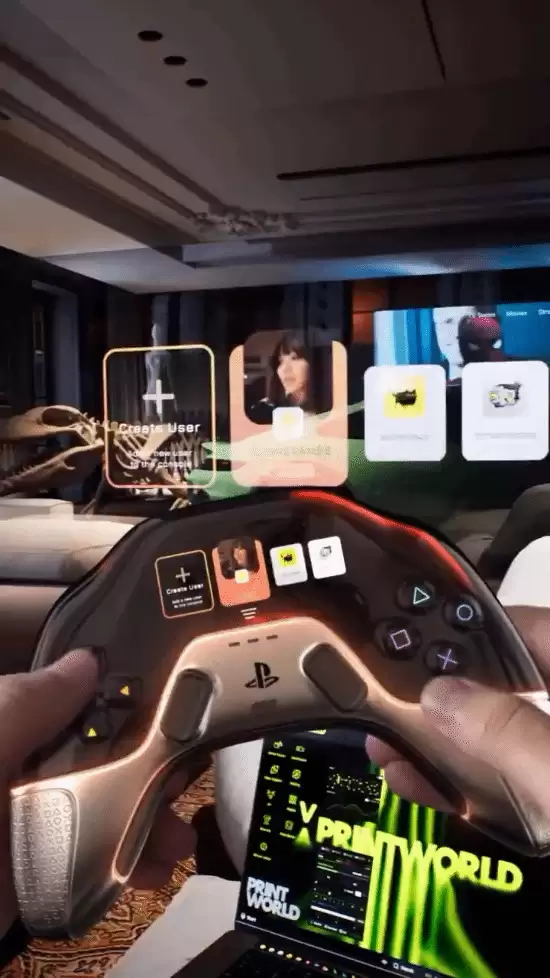 PS6手柄概念曝光：加宽设计+触控界面引热议