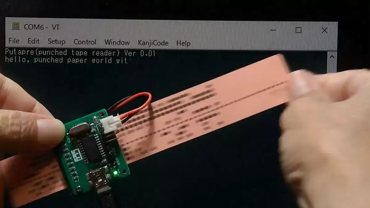 复古爱好者自制光学打孔带读卡器Putapre