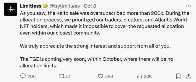 12个10 月的计划 TGE 项目有哪些？一文汇总介绍