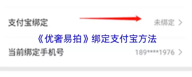 《优奢易拍》绑定支付宝方法