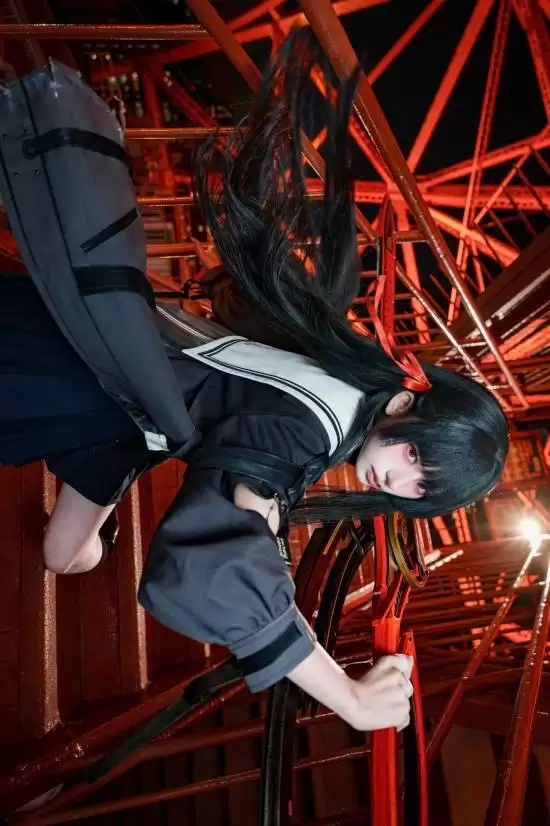 日本美少女COS《鸣潮》千狩！谁家JK走出游戏了