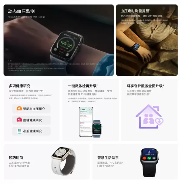 全球首款动态血压监测手表 华为WATCH D2新色星云蓝发布：2888元