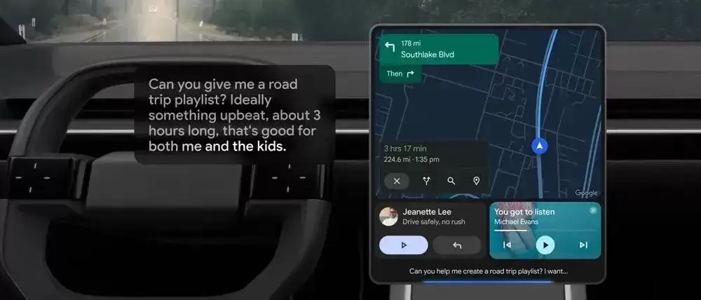 谷歌车联系统 Android Auto 集成 Gemini AI，用户动动嘴搞定导航、回邮件、查日程等