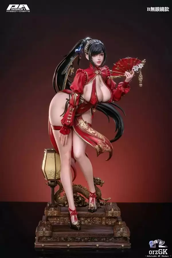 《剑星》女主全新雕像公开 身穿红色旗袍很性感