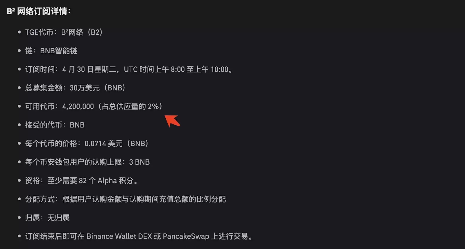 ZK+比特币Layer2炸场!B2 Network上线币安TGE,Alpha积分门槛仅82