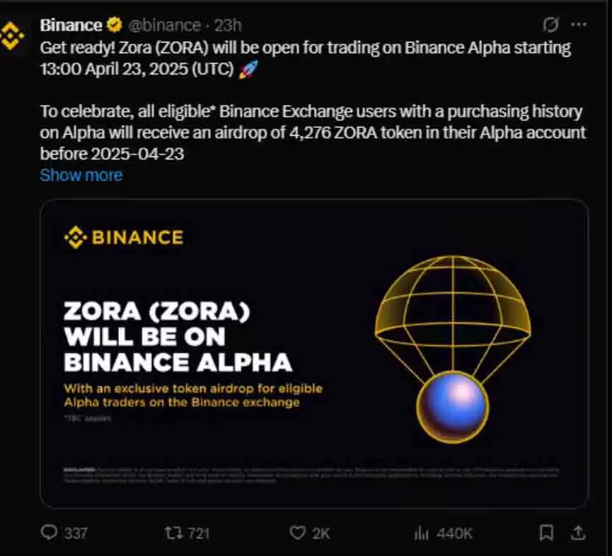 Zora 代币上市:ZORA 上市时的价格预期