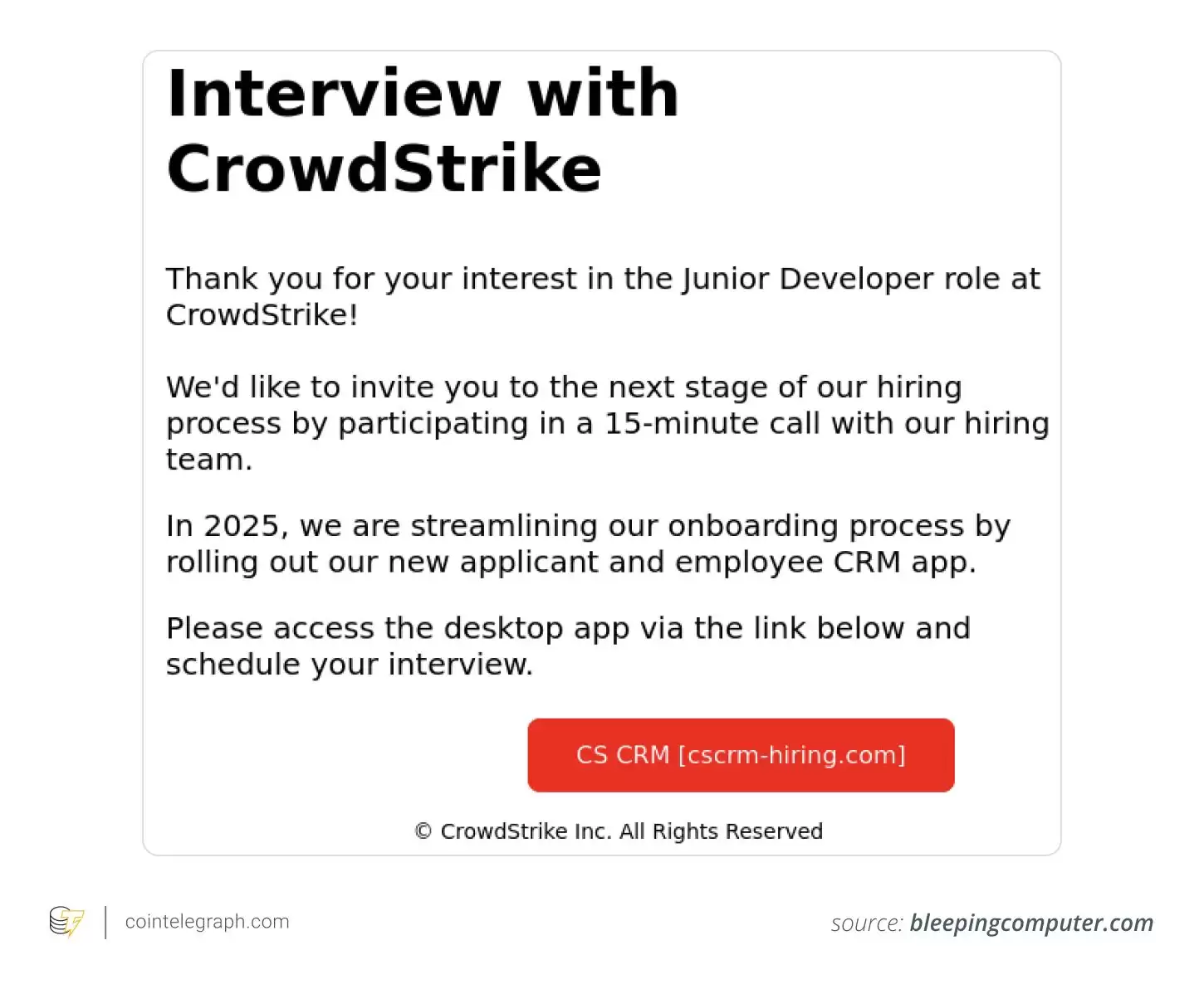 加密货币招聘骗局解密:如何避免加密工作诈骗?