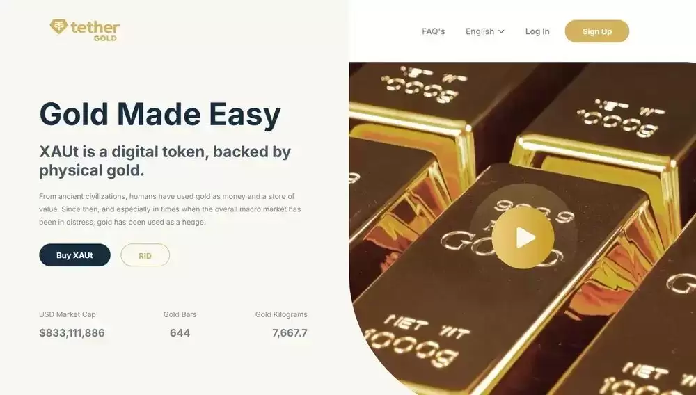 2025年黄金支持的最佳加密货币（排名）