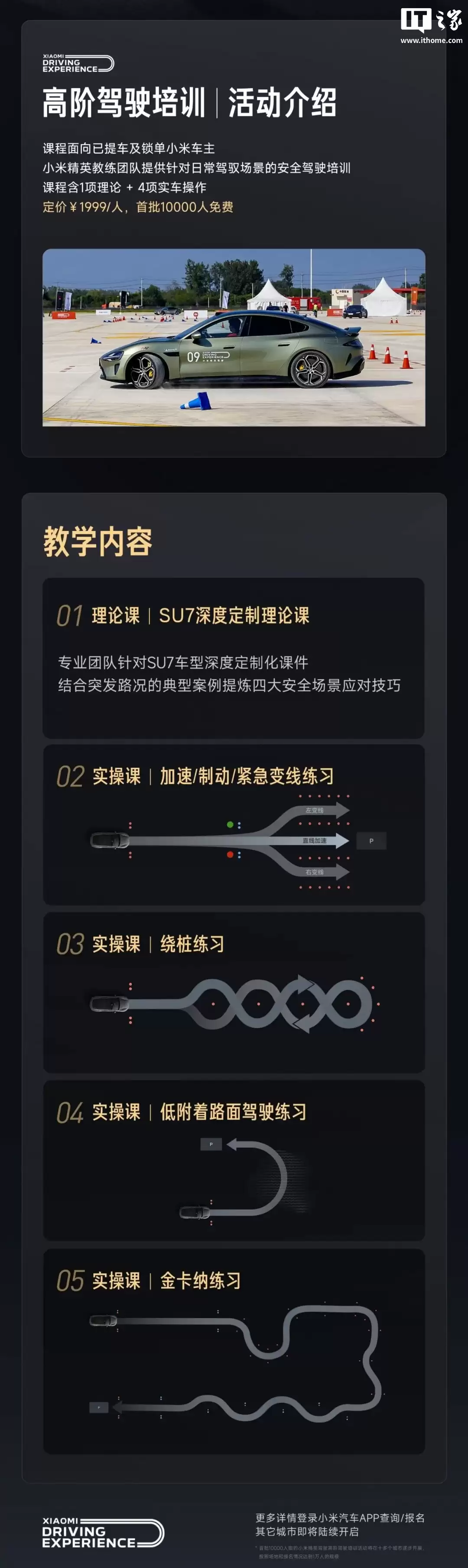 小米精英驾驶·高阶驾驶培训今年最后一站“上海站”报名开启,首批 1 万人免费