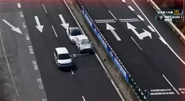 13款车智驾实测高速暴力加塞：华为、小米、蔚来均过关 特斯拉撞了