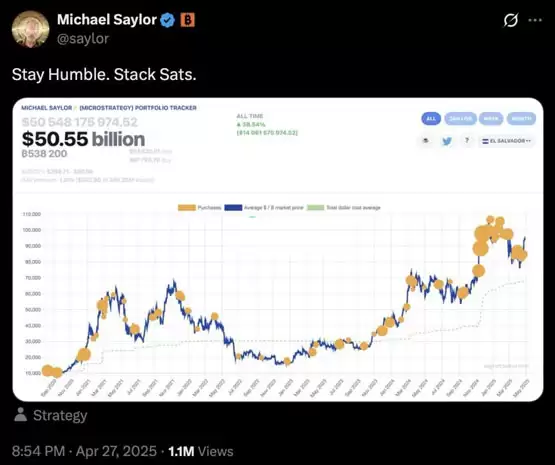 Strategy创始人Michael Saylor暗示再扫比特币！5月加密货币行情备受期待？
