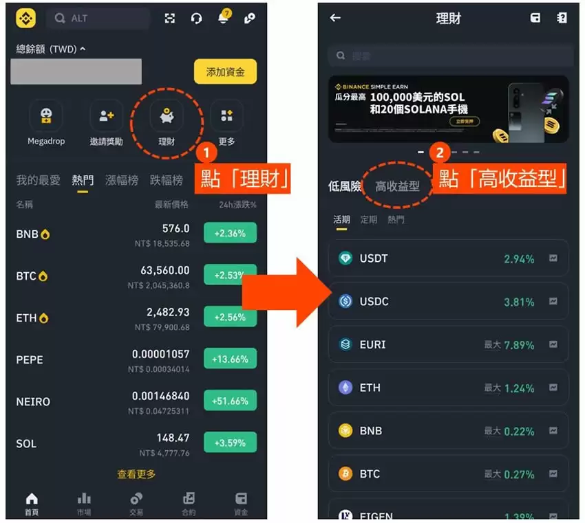 币安双币理财是什么？币安双币理财如何申购？