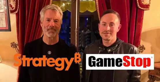 GameStop有意进军比特币？其CEO晒与Micheal Saylor合照 GME单日飙升9.7%