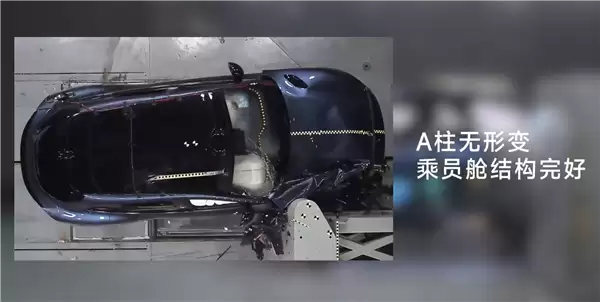 小米YU7 25%小偏置碰撞测试实拍！雷军：“丢轮保命”为安全 不是轮毂不坚固 