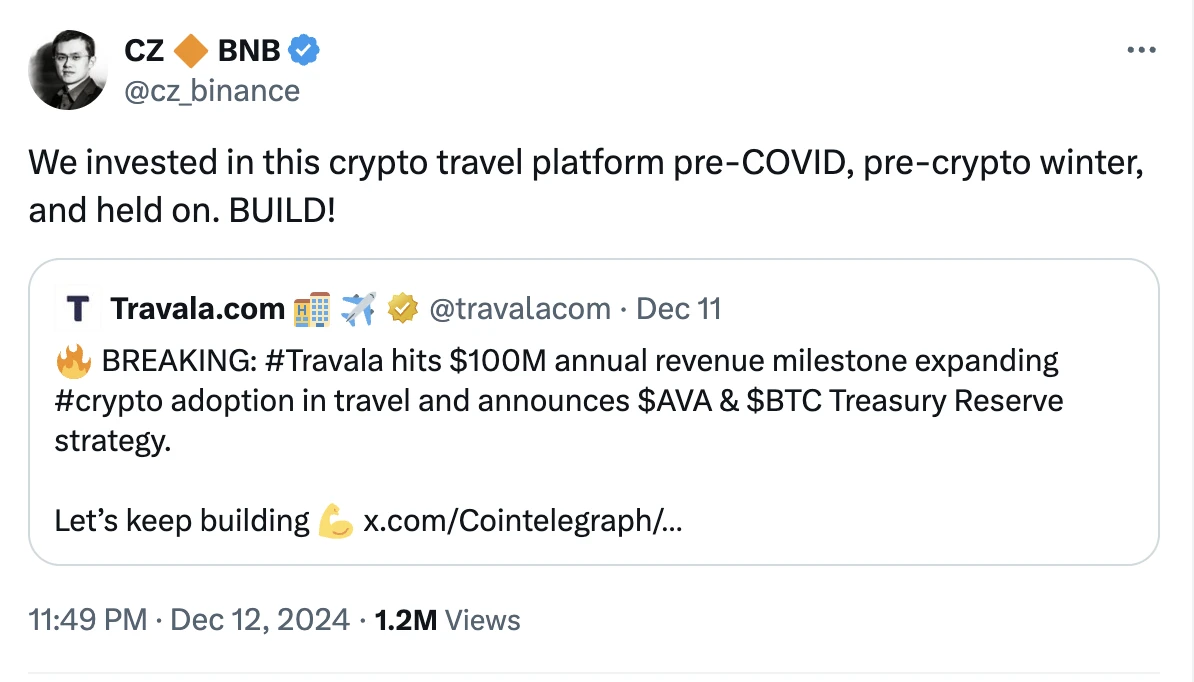 AVA币为什么会暴涨400%?CZ还会喊单哪些币?