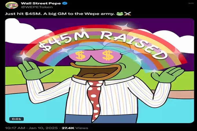 $PEPU和$WEPE：Meme币逆势下跌