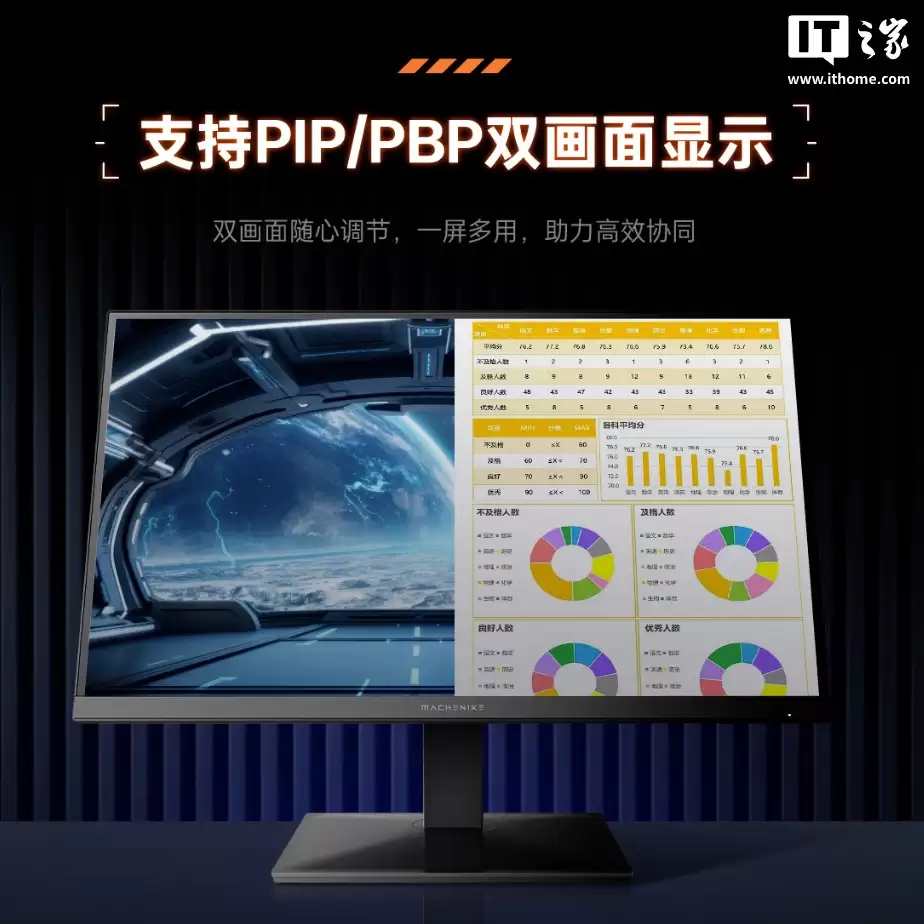 999 元：机械师 MZQ27F260 显示器开启新品预约，27 英寸 2K 275Hz Fast IPS 面板